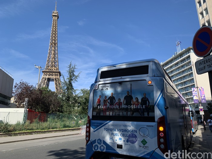 Bus hidrogen Toyota di Olimpiade 2024