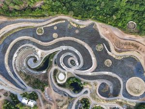 Keren! Taman di Bosnia Diubah Jadi Replika Lukisan Van Gogh
