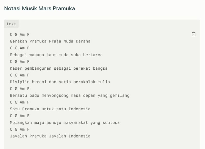 Mars dan Hymne Pramuka