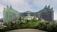 Tahukah Kamu, Desain Awal Istana Garuda di IKN Itu Warnanya Hijau