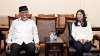 Penyerahan surat rekomendasi dukungan dilakukan di DPP Partai Perindo, Jakarta, Selasa (13/8/2024).