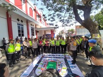 Kapolres Blitar Kota Bersyukur Pertandingan Arema FC Vs Dewa United Aman