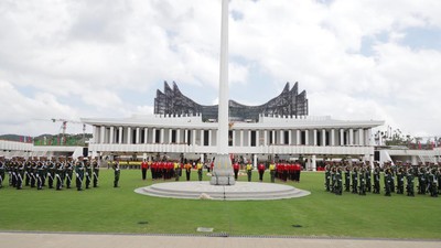 Melihat Latihan Gabungan Paskibraka Nasional 2024 di Istana Garuda IKN