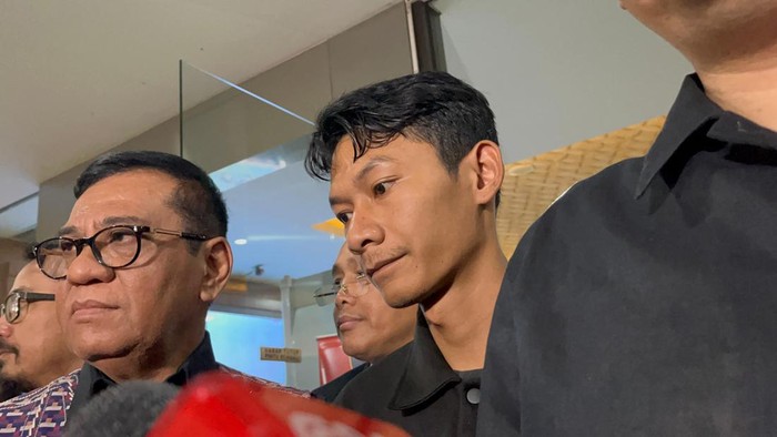 Saka Tatal tiba di Bareskrim Polri, Jaksel, Selasa (13/8/2024).