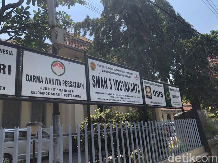 SMAN 3 Jogja, Gondokusuman, Kota Jogja, Foto diambil Selasa (13/8/2024).