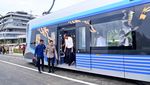 Tengok Senangnya Jokowi Jajal Kereta Tanpa Rel di IKN
