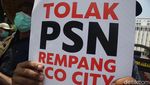 Aksi Demo Warga Rempang di Kemenko Perekonomian, Tolak PSN Eco City