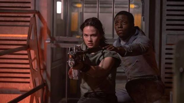 Cuplikan adegan dari film Alien: Romulus (2024).