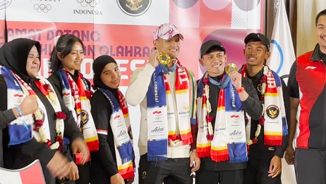 Atlet OlimpiadeTiba di Tanah Air