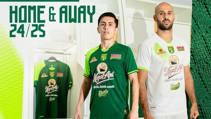 Jersey Home dan Away Persebaya Musim 2024-2025