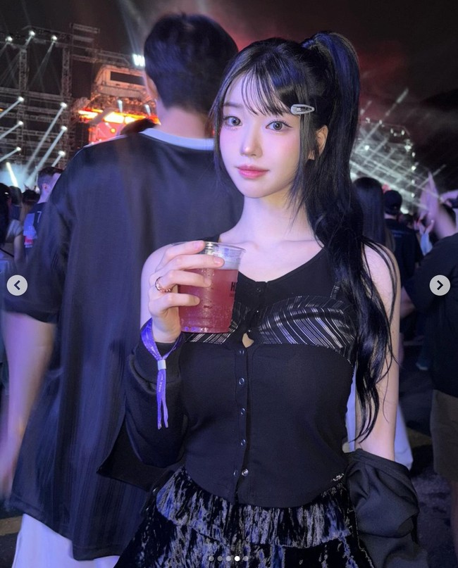 Pada Kamis (8/8/2024), beredar video Bang Si Hyuk berjalan kaki dengan dua wanita berpakaian seksi di Los Angeles, Amerika Serikat. Netizen langsung bisa mengenali wajah streamer konten dewasa Juice Seyeon. Foto: dok. Instagram @lovely_._v