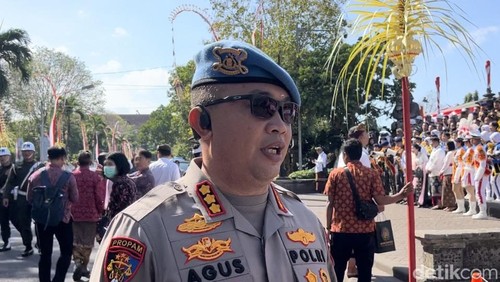 Kabid Propam Polda Bali, Kombes I Ketut Agus Kusmayadi, saat ditemui seusai menghadiri peringatan HUT ke-66 Provinsi Bali di Denpasar, Rabu (14/8/2024). (Ida Bagus Putu Mahendra/detikBali)