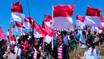 Merah Putihkan Kawah Wurung Bondowoso Jelang HUT Ke-79 RI