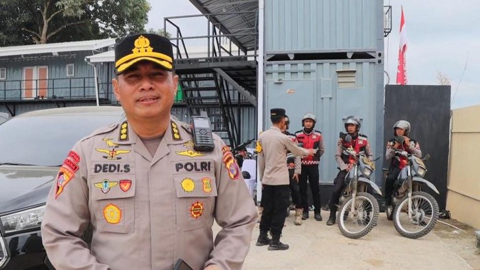 Karo Ops Polda Kaltim Kombes Pol Dedi Suryadi melakukan pemantauan jelang upacara 17 Agustus di IKN.