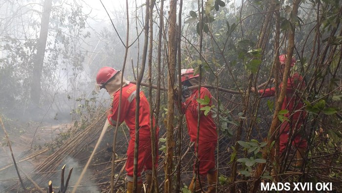 Manggala Agni lakukan upaya pemadaman di Lempuing Jaya, OKI.