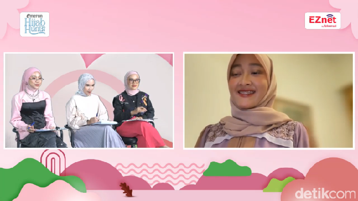 Penampilan Nurfadillah yang mengikuti audisi online Emeron Hijab Hunt 2024.