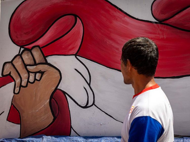 Mural Kemerdekaan Hiasi Perkampungan di Semarang