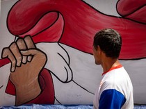 Mural Kemerdekaan Hiasi Perkampungan di Semarang