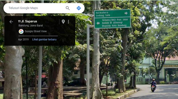 Nama jalan typo di Bandung.