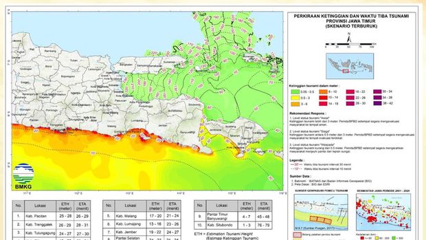 Pemodelan tsunami berdasarkan skenario terburuk