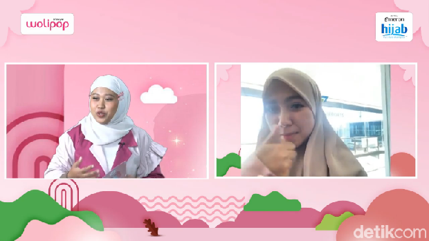 Penampilan Riri Robiani yang mengikuti audisi onlineEmeron Hijab Hunt 2024.