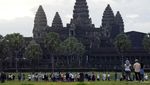 Potret Ramainya Turis Kunjungi Angkor Wat