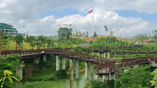 Presiden Joko Widodo resmikan Plaza Seremoni IKN