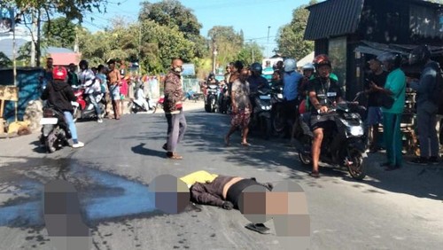 Seorang mahasiswa di Kupang, NTT, tewas terlindas truk tangki, Rabu (14/8/2024).