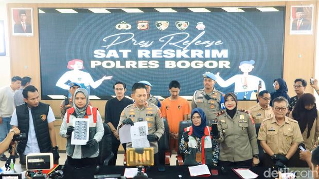 Suami selebgram Cut Intan Nabila, Armor Toreador, ditangkap terkait KDRT. Kapolres Bogor AKBP Rio Wahyu Anggoro menyatakan akan menindak tegas pelaku KDRT. (dok Polres Bogor)