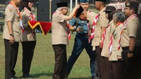 Peringatan Hari Pramuka 2024 yang diikuti 10.000 anggota pramuka dari seluruh Kwatir Daerah se-Indonesia tersebut bertema Pramuka Berjiwa Pancasila Untuk Menjaga Keutuhan NKRI.