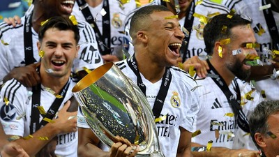 Debut Manis Mbappe di Real Madrid, Langsung Juara Piala Super Eropa