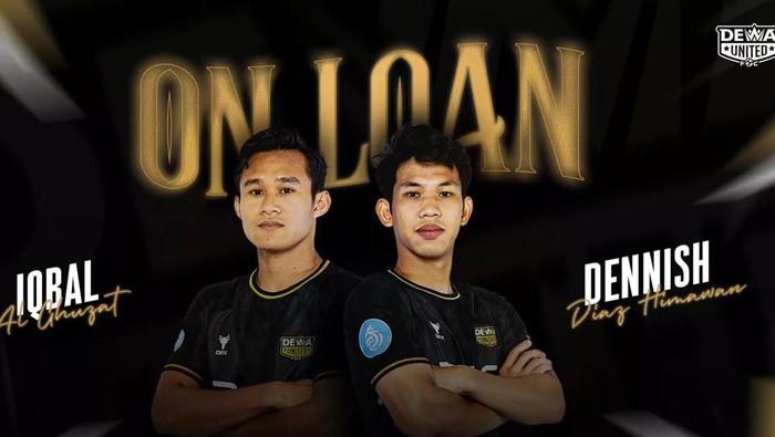 Dua pemain Dewa United yang dipinjamkan.
