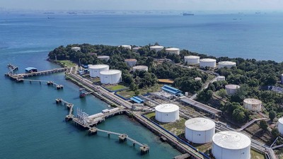 Foto Udara Terminal BBM Pulau Sambu