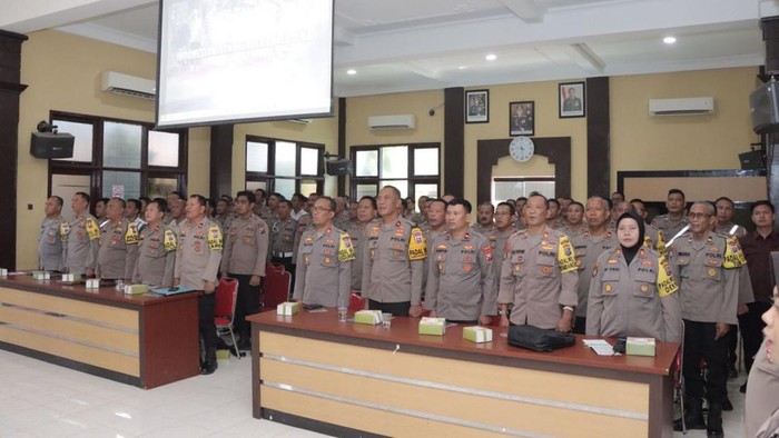 Latihan Pra-Operasi Mantap Praja Semeru 2024 Polres Lamongan