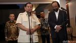 Momen 3 Parpol Rival Nyatakan Dukung Prabowo