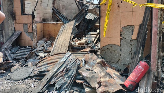 Penampakan rumah tempat api bermula/Sekar Aqillah Indraswari Penampakan rumah tempat api bermula pada kebakaran Manggarai, Jakarta Selatan.