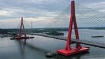 Potret Jembatan Pulau Balang Dibuka Sementara untuk HUT RI di IKN