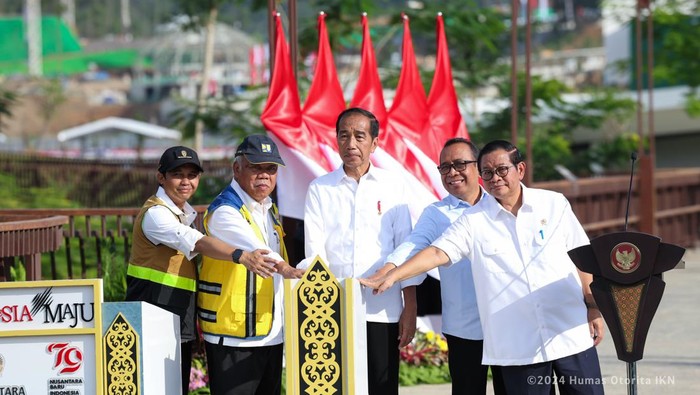 Presiden Jokowi Resmikan Sumbu Kebangsaan di IKN