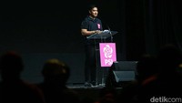 Dalam sambutannya, Kaesang ingin semua yang diusung PSI bisa menjadi pemimpin yang amanah.  