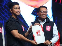 Potret Ridwan Kamil dan Gusti Bhre dapat Rekomendasi PSI Maju Pilkada 2024