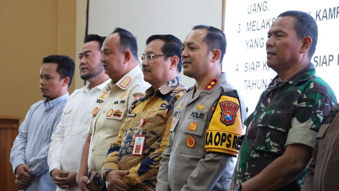 Rapat koordinasi eksternal pengamanan Pilkada Batu 2024 di Polres Kota Batu.