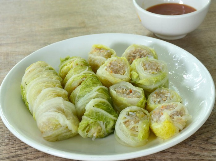 Resep Sawi Gulung Isi Ayam