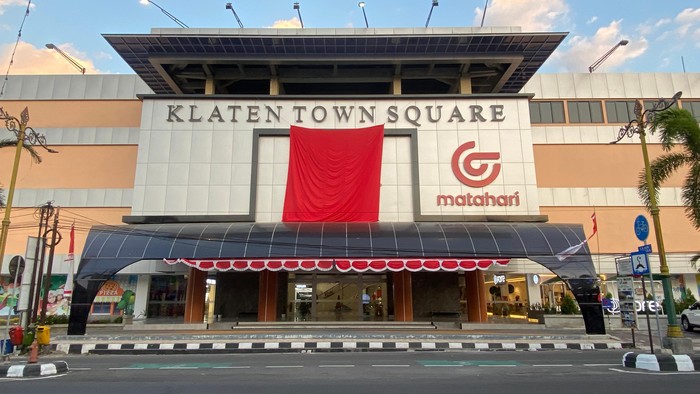 Suasana Klaten Town Square di Kota Klaten, Rabu (14/8/2024).
