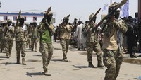 Pasukan Taliban merebut ibu kota pada 15 Agustus 2021, setelah pemerintah yang didukung AS runtuh dan para pemimpinnya melarikan diri ke pengasingan. (AP Photo/Abdul Khaliq)