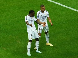 Vinicius akan gabung ke Timnas Brasil untuk jalani lanjutan Kualifikasi Piala Dunia 2026. Mbappe akan membela Timnas Prancis di lanjutan UEFA Nations League (Reuters)