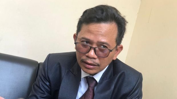 Waka Kesiswaan SMAN 8 Jogja, Slamet Nugroho usai menghadiri acara di Kompleks Kepatihan, Kota Jogja, Kamis (15/8/2024).