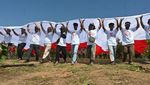 200 Mantan Napi Teroris Bentangkan Merah Putih di Poso