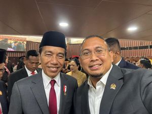Lagi, Andre Rosiade Selfie Bareng Jokowi Usai Sidang MPR/DPR/DPD