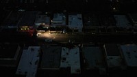 Pemandangan dari drone menunjukkan rumah-rumah di daerah tanpa jaringan listrik akibat Badai Ernesto di Carolina, Puerto Rico, Kamis (15/8/2024).