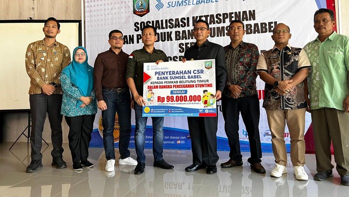 Bank Sumsel Babel serahkan bantuan CSR ke Pemerintah Belitung Timur